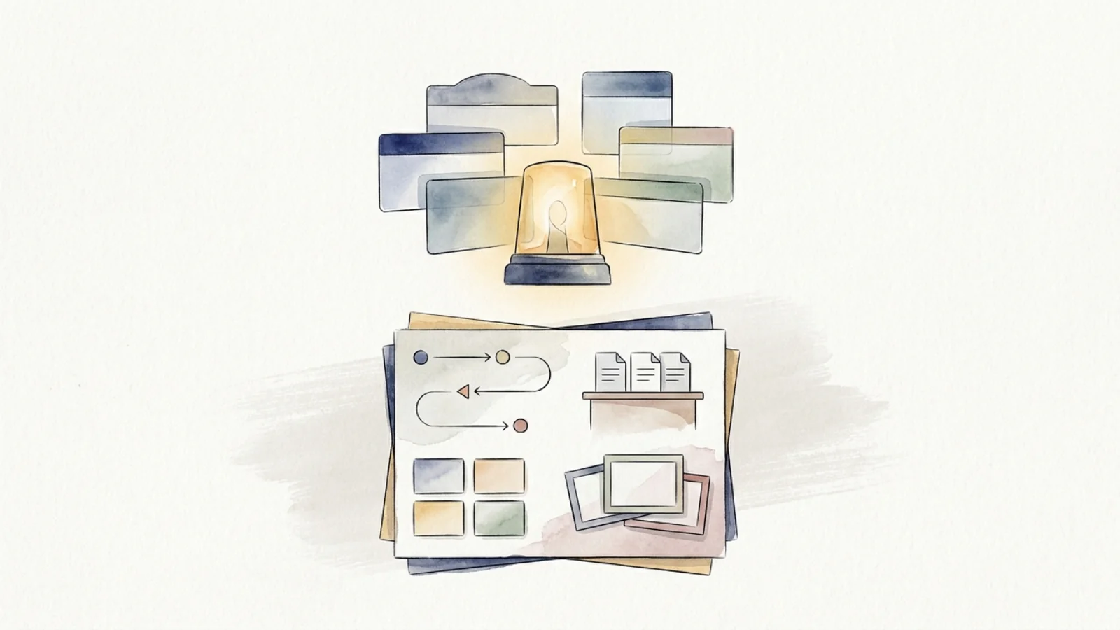 Dikkat çeken UX case study başlıkları yazmak üzerine Neo-Brutalist editoryal kapak görseli