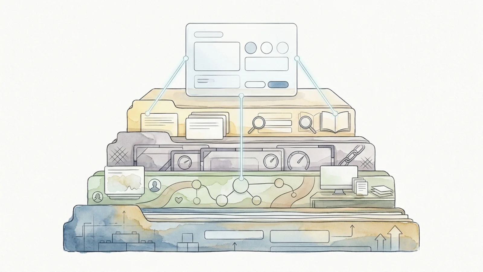 UX case study'de tasarım kararlarını gerekçelendirmek üzerine Neo-Brutalist editoryal kapak görseli
